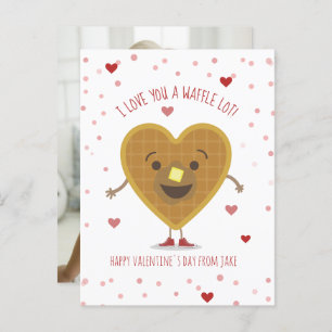 Ich Liebe, dass du ein Waffelhecht hast Kinder Val Postkarte