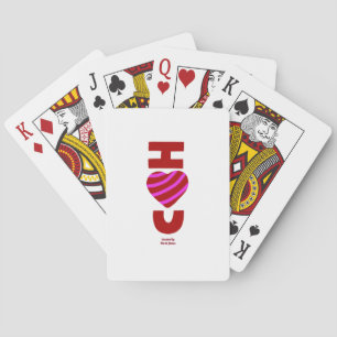 Ich Liebe, dass du Karten spielst Spielkarten