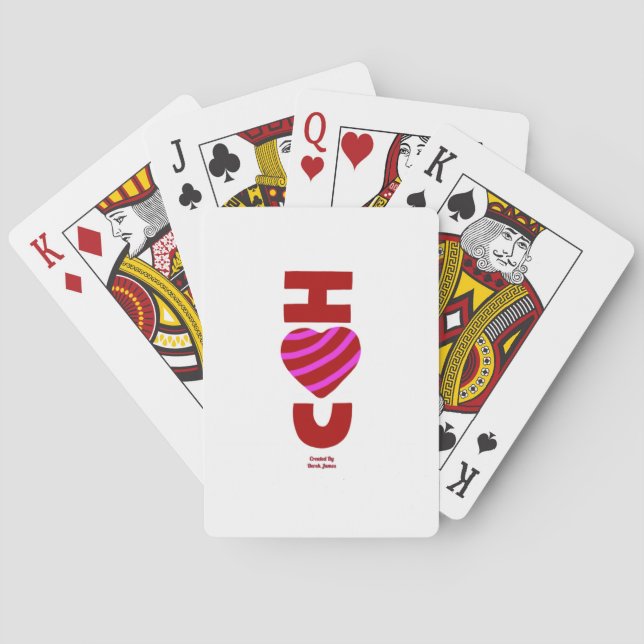 Ich Liebe, dass du Karten spielst Spielkarten (Rückseite)