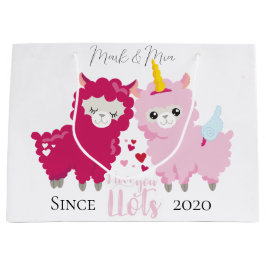 Ich Liebe, dass du Llama ein individuelles Geschen Große Geschenktüte