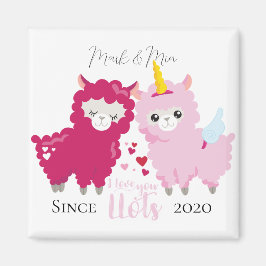 Ich Liebe, dass du Llama ein individuelles Geschen Magnet