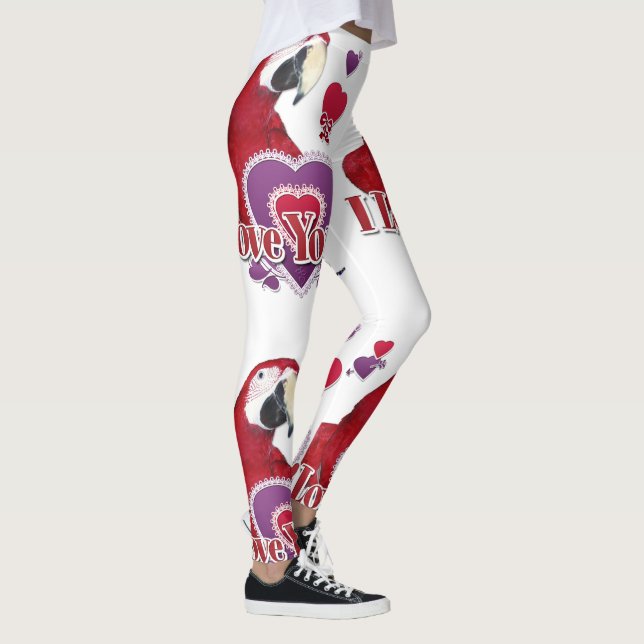 Ich Liebe, dass du mit den Leggings des Herzens Pa (Rechts)