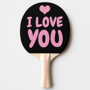 ICH LIEBE, DASS DU PONG PADDLE FÜR DIE EHEFRAU PA TISCHTENNIS SCHLÄGER