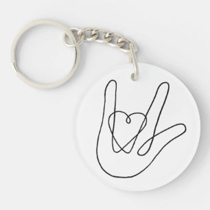 Ich Liebe, dass du unterschreibst Schlüsselanhänger