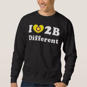Ich Liebe, dass ich eine andere Fahne zwischen den Sweatshirt
