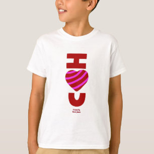 Ich Liebe, dass ihr euch das weiße Basic T-Shirt v