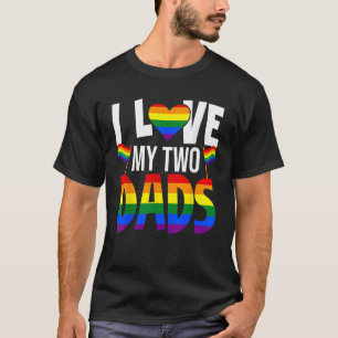 Ich Liebe, dass meine beiden Vater LGBT-Familie al T-Shirt
