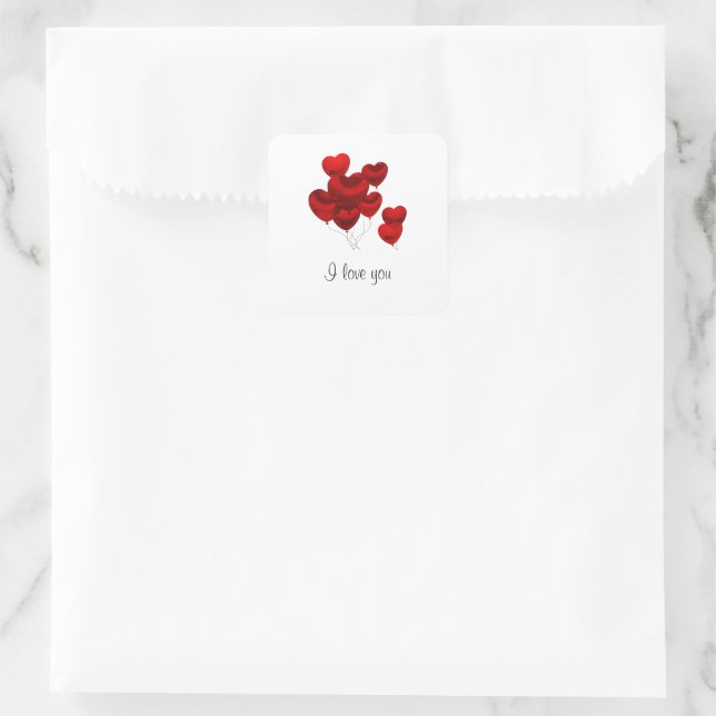 Ich Liebe, dass Sie Aufkleber am Platz (Tasche)
