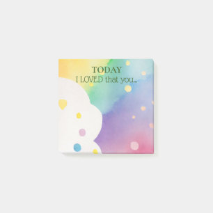 ICH LIEBE, DASS SIE HINWEISE GETAN HABEN POST-IT KLEBEZETTEL