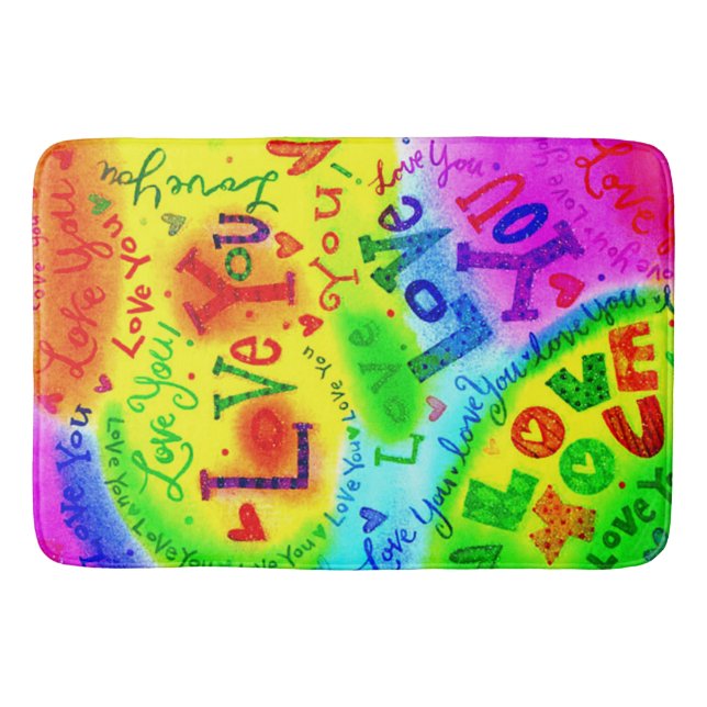 Ich LIEBE, DASS SIE MALEN Badematte (Vorderseite)