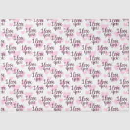 Ich Liebe, dass Sie Papiersortierungspapier Seidenpapier