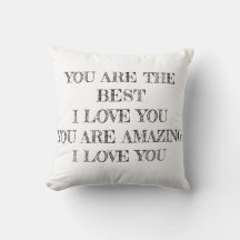 ICH LIEBE, DASS SIE PILLOW.
