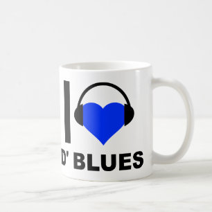Ich liebe D'Blues Lustiger Becher Kaffeetasse