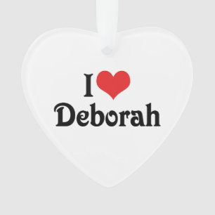 Ich liebe Deborah Ornament
