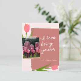 Ich Liebe, dein mit Tulip Romantik Valentins zu se Feiertagskarte