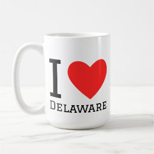 Ich liebe Delaware Kaffeetasse