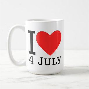 Ich liebe den 4. Juli Kaffeetasse