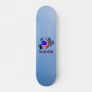 Ich liebe den 4. Juli Skateboard