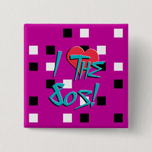 Ich Liebe den 80er! Button