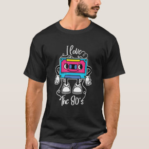 Ich Liebe den 80er Cassette Tape Aighties Music Re T-Shirt