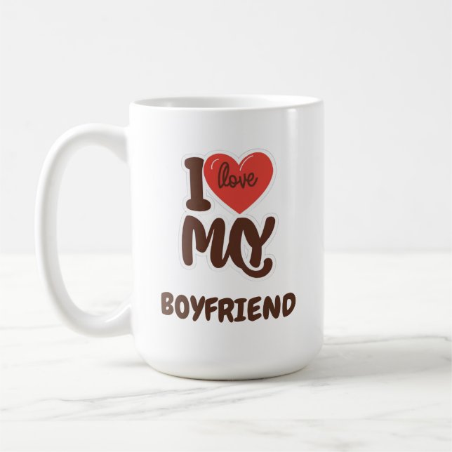 Ich Liebe den Brauch von Boyfriend Kaffeetasse (Links)