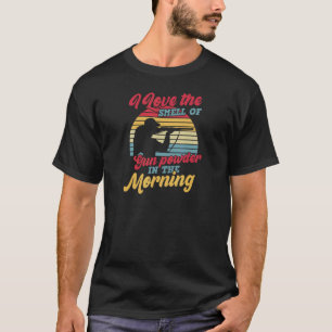 Ich Liebe den Geruch von Gun Powder in der Morgenj T-Shirt