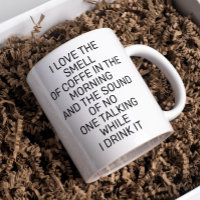 Ich Liebe den Geruch von Kaffee Funny Sprichwort M