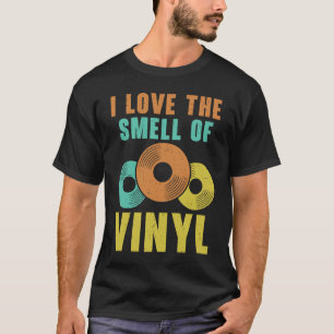 Ich Liebe den Geruch von Vinyl Record Player Retro T-Shirt