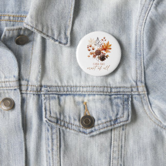 Ich liebe den Herbst am meisten Button