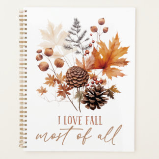 Ich liebe den Herbst am meisten Planer