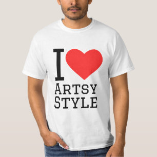 Ich liebe den kunstvollen Stil T-Shirt