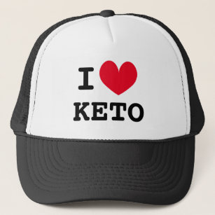 Ich liebe den LKW-Hut für Ketogener Diät-Fans Truckerkappe