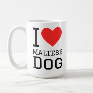 Ich liebe den malteser Hund Kaffeetasse