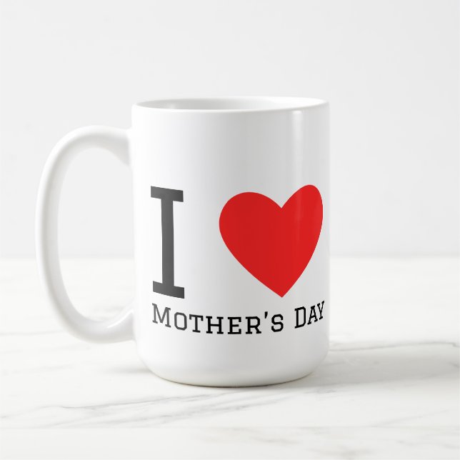 Ich liebe den Muttertag Kaffeetasse (Links)