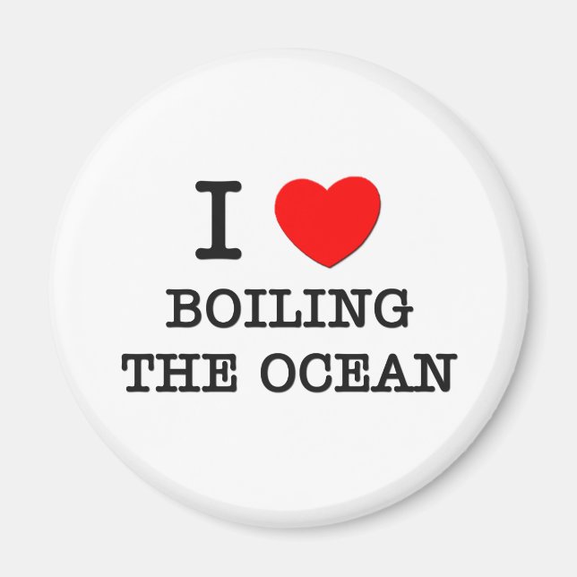 Ich Liebe, den Ozean zu verschütten Magnet (Vorne)