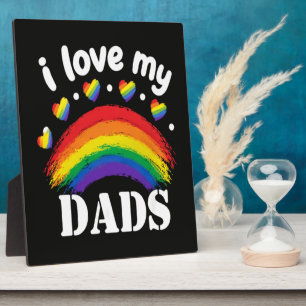 Ich liebe den Regenbogenstolz meines Dads Fotoplatte