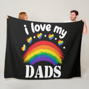 Ich liebe den Regenbogenstolz meines Vaters Fleecedecke