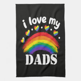 Ich liebe den Regenbogenstolz meines Vaters Geschirrtuch