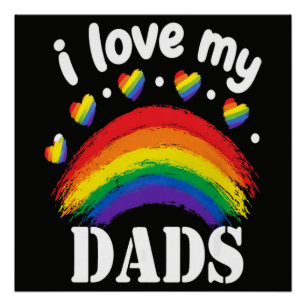 Ich liebe den Regenbogenstolz meines Vaters Poster
