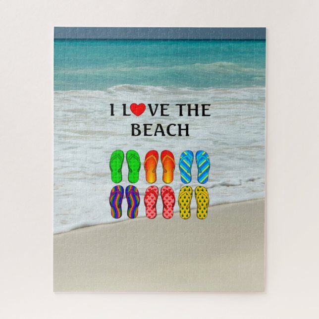 Ich liebe den Strand,  Puzzle (Vertikal)