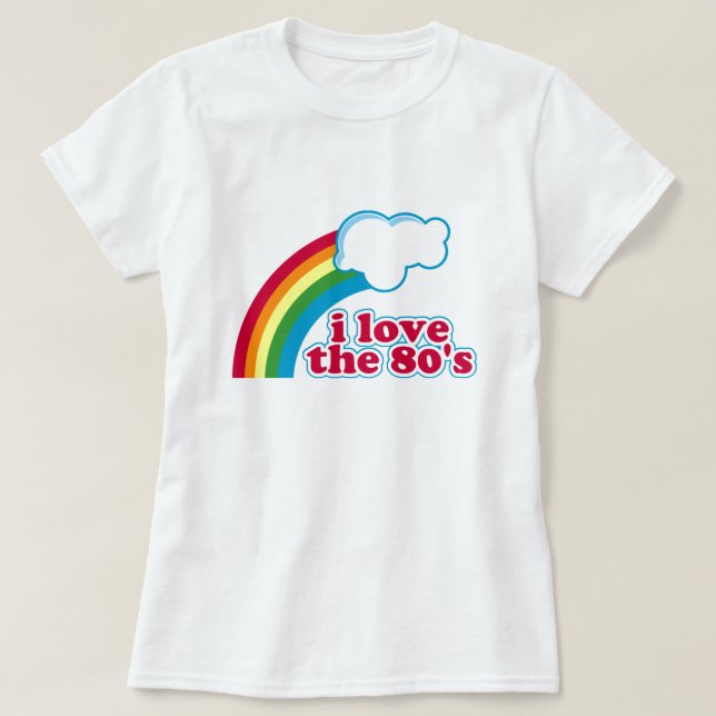 Ich Liebe den T - Shirt der 80er (Design vorne)
