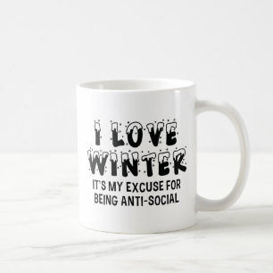 Ich liebe den Winter Kaffeetasse