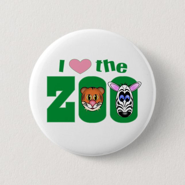 Ich liebe den Zoo Button (Vorderseite)