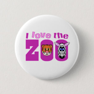 Ich liebe den Zoo Button