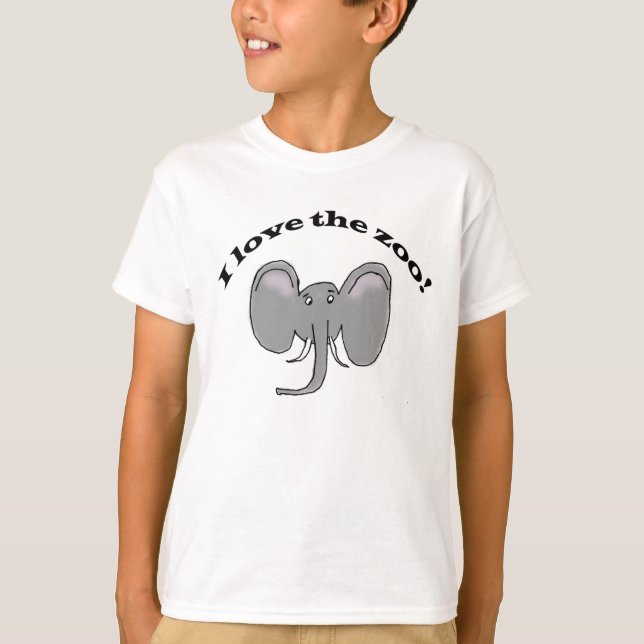 Ich Liebe den Zoo! T-Shirt (Vorderseite)