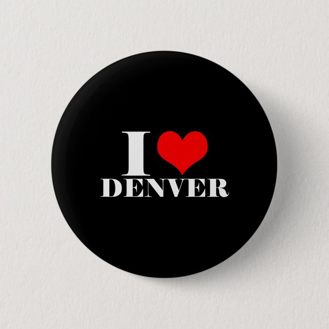 Ich liebe Denver Button (Vorderseite)