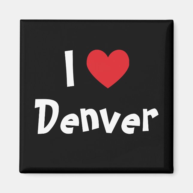 Ich liebe Denver Magnet (Vorne)