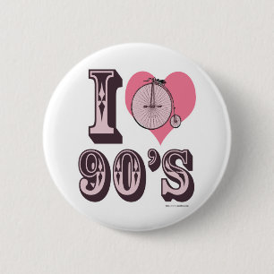 Ich Liebe der 1890er Button