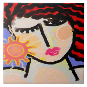 Ich Liebe der Abstrakten digitalen Bilder der Sonn Fliese