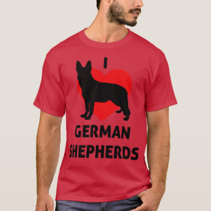 Ich liebe deutsche Hirten großartig für deutschen T-Shirt